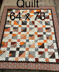 Sample Quilt- Orange Damask image 0