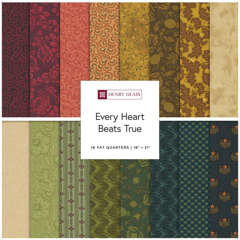 EVERY HEART BEATS TRUE FAT QUARTER BUNDLE